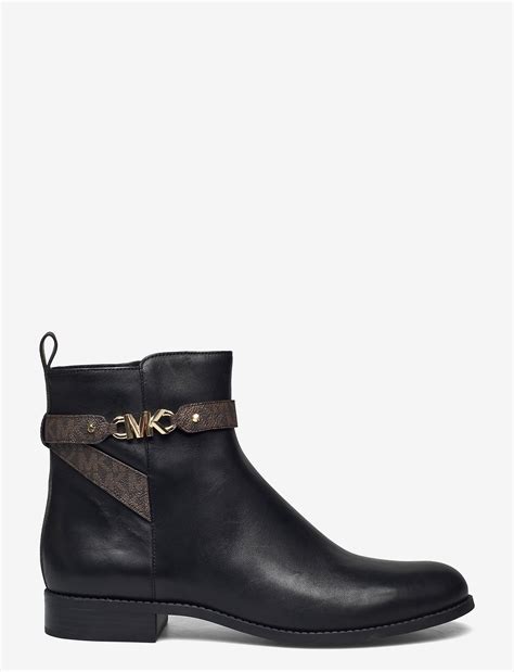 michael kors flat black shoes|Michael Kors black flat boots.